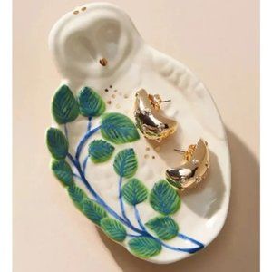 NWT Anthropologie Twila Owl Trinket Whimsical Ceramic Jewelry Trinket Dish